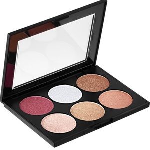 NEW Sephora Metallic pigment Eye Shadow x6 palette browns pinks